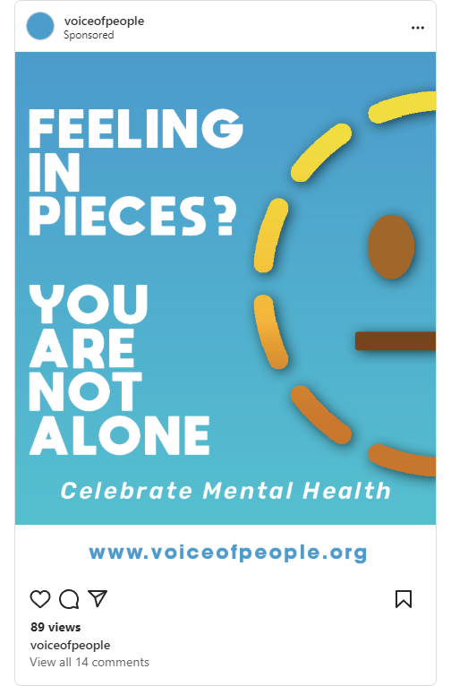 Mental Health Campaign social post 2